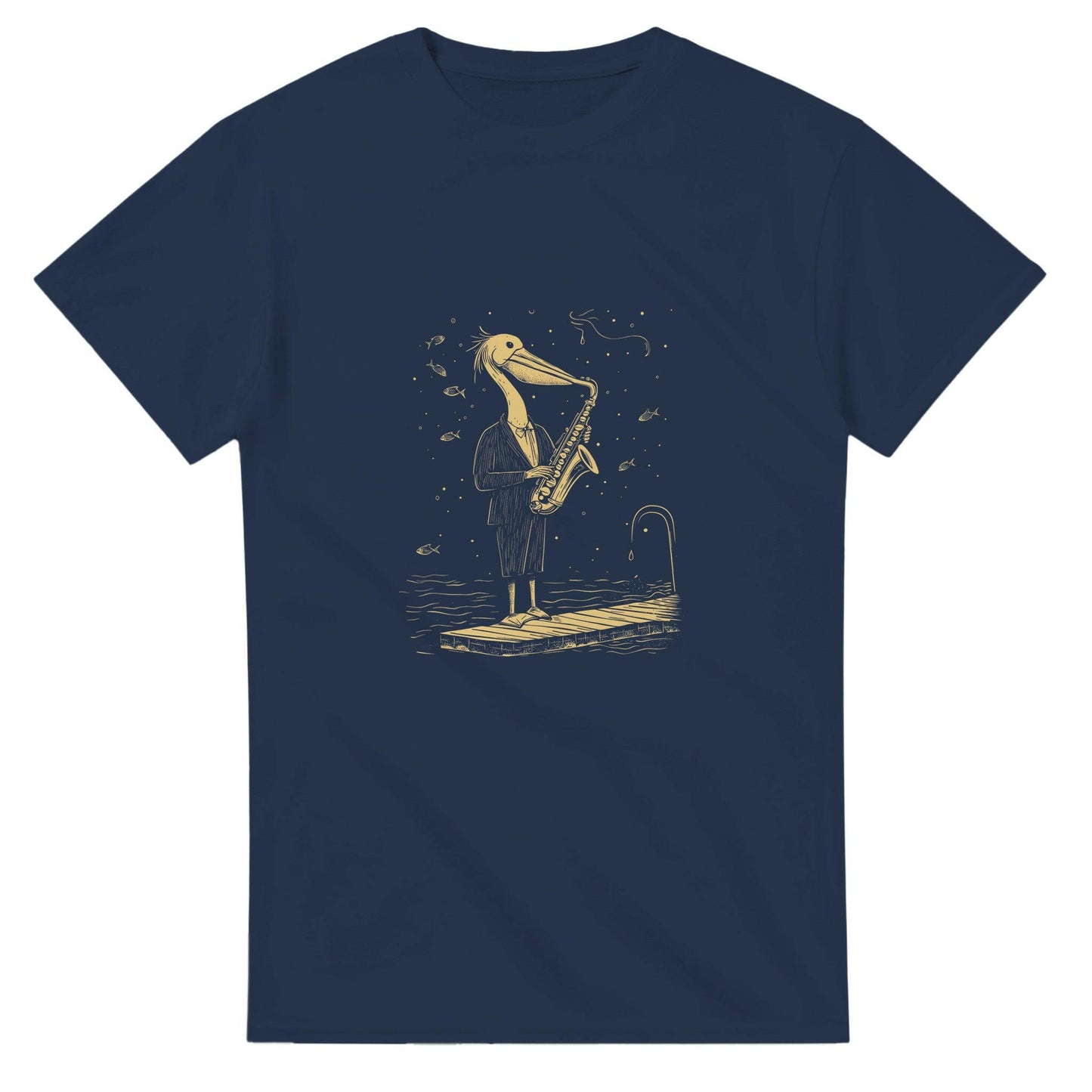 Pelican Saxophonist T-Shirt - Chirp & Chic