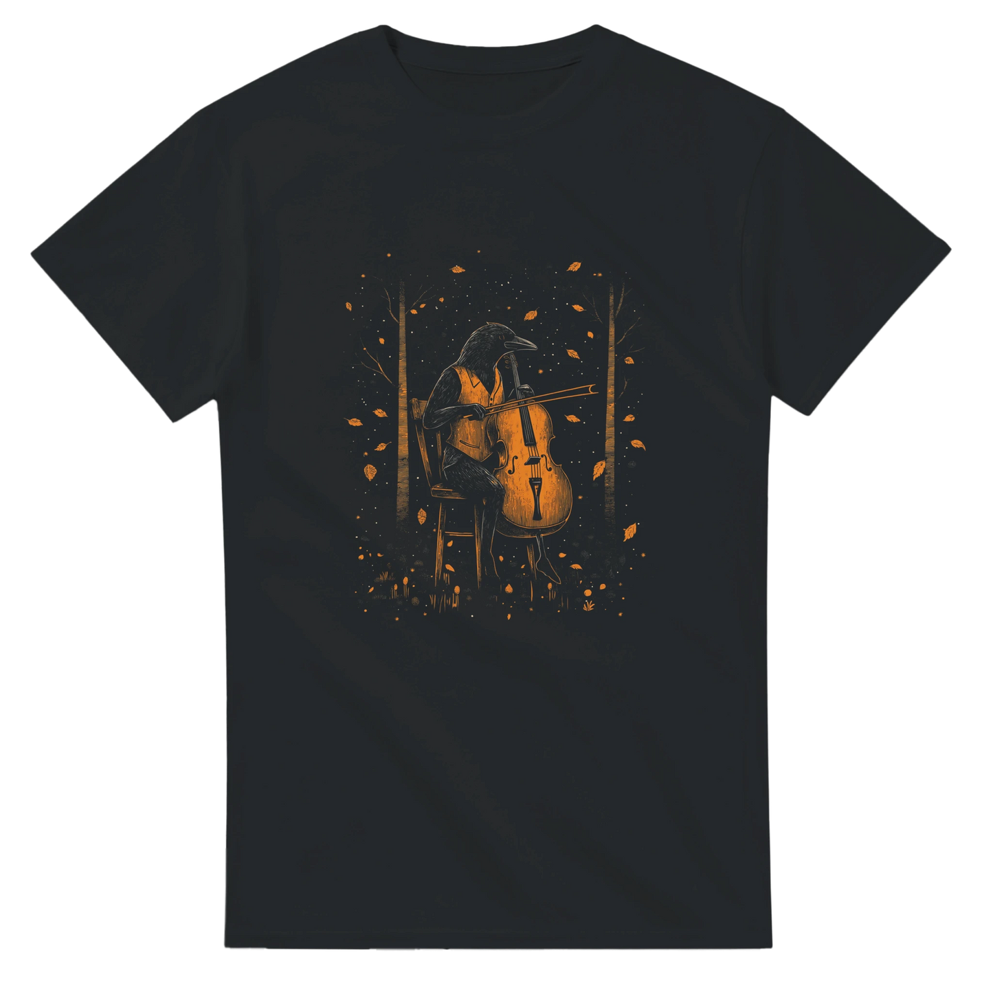 Crow Cellist T-Shirt - Chirp & Chic