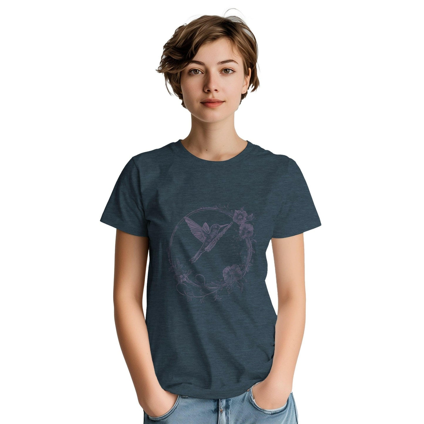 Hummingbird Flutist T-Shirt - Chirp & Chic