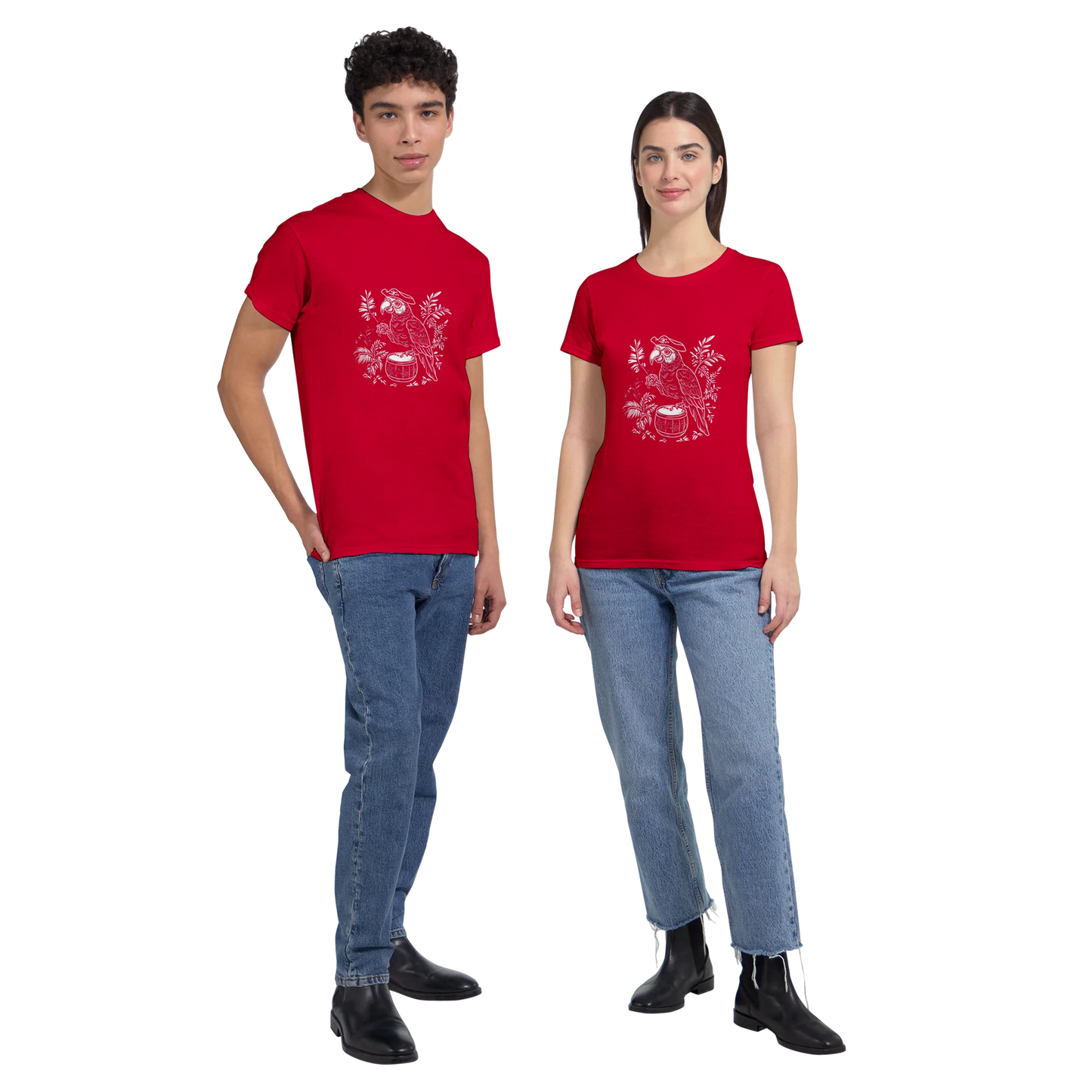 Parrot Drummer T-Shirt - Chirp & Chic