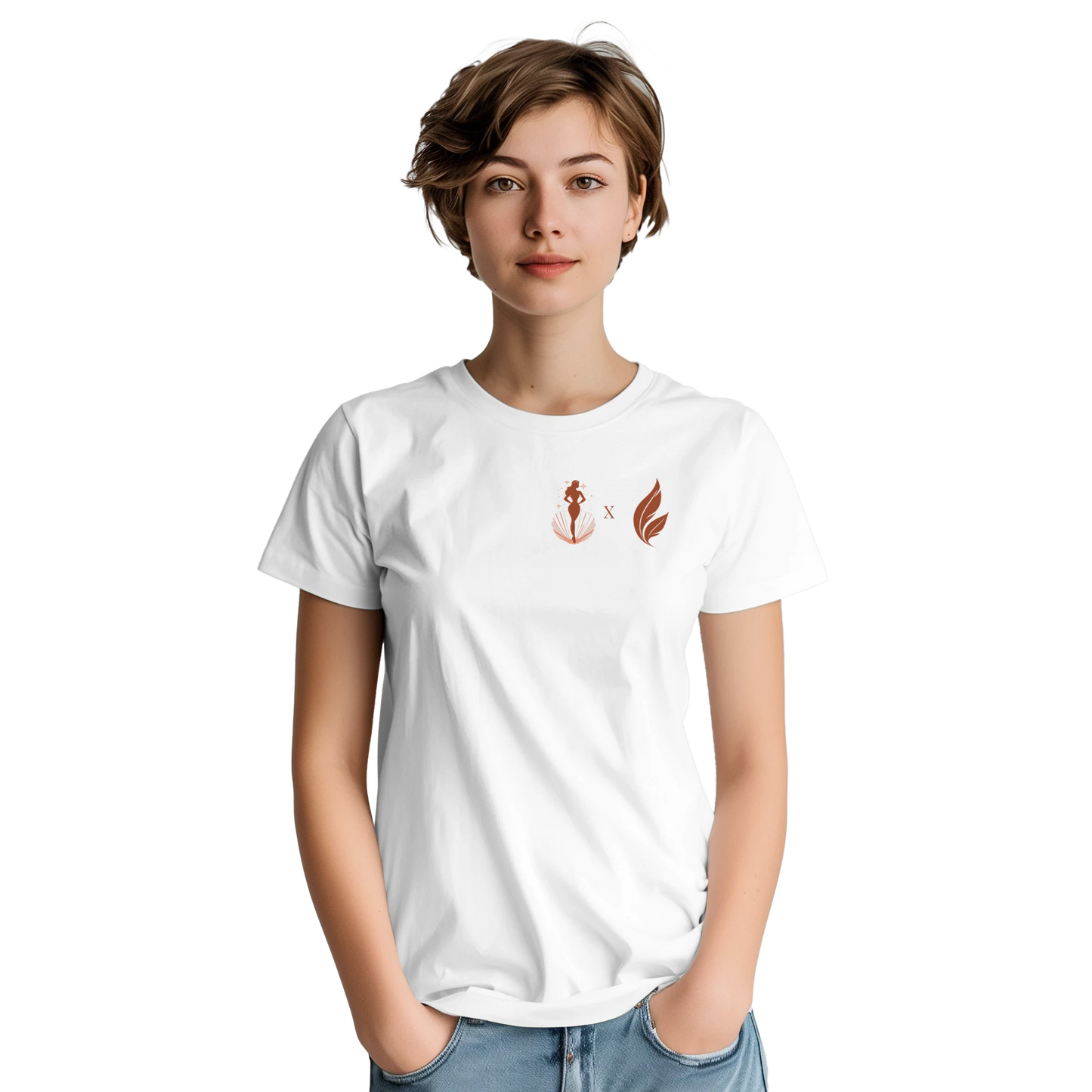 Chirp & Chic x Venus Heavyweight Cotton T-Shirt – Iconic Logo Design - Chirp & Chic