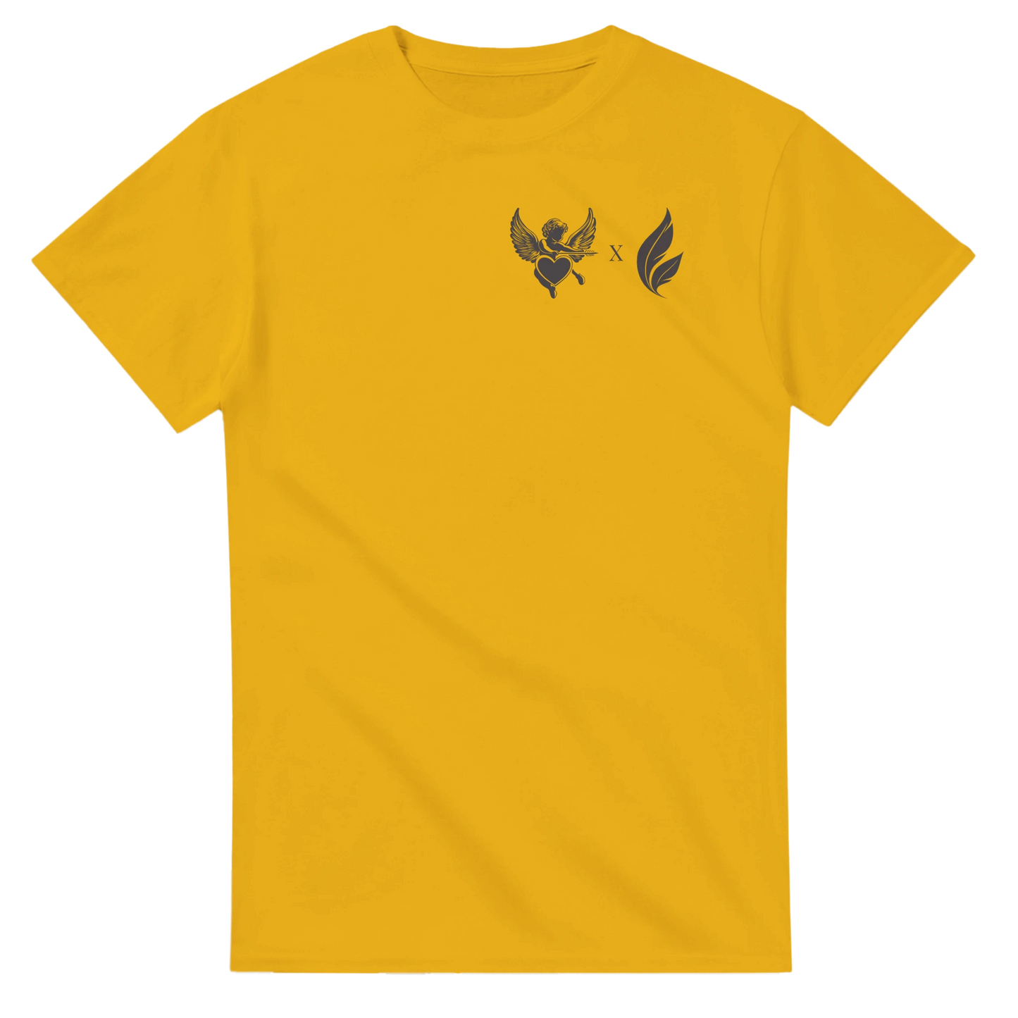 Chirp & Chic x Cupid Golden T-Shirt - Classic Cotton Tee with Unique Design - Chirp & Chic