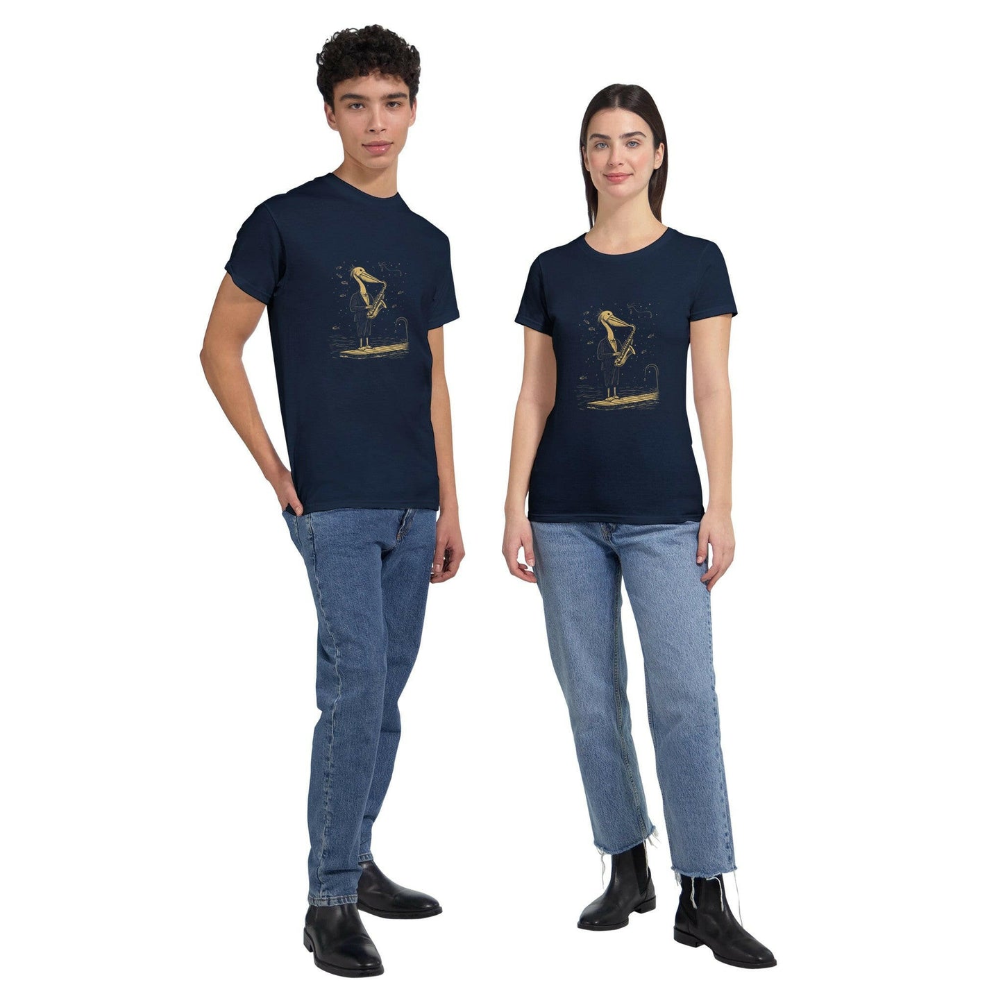 Pelican Saxophonist T-Shirt - Chirp & Chic