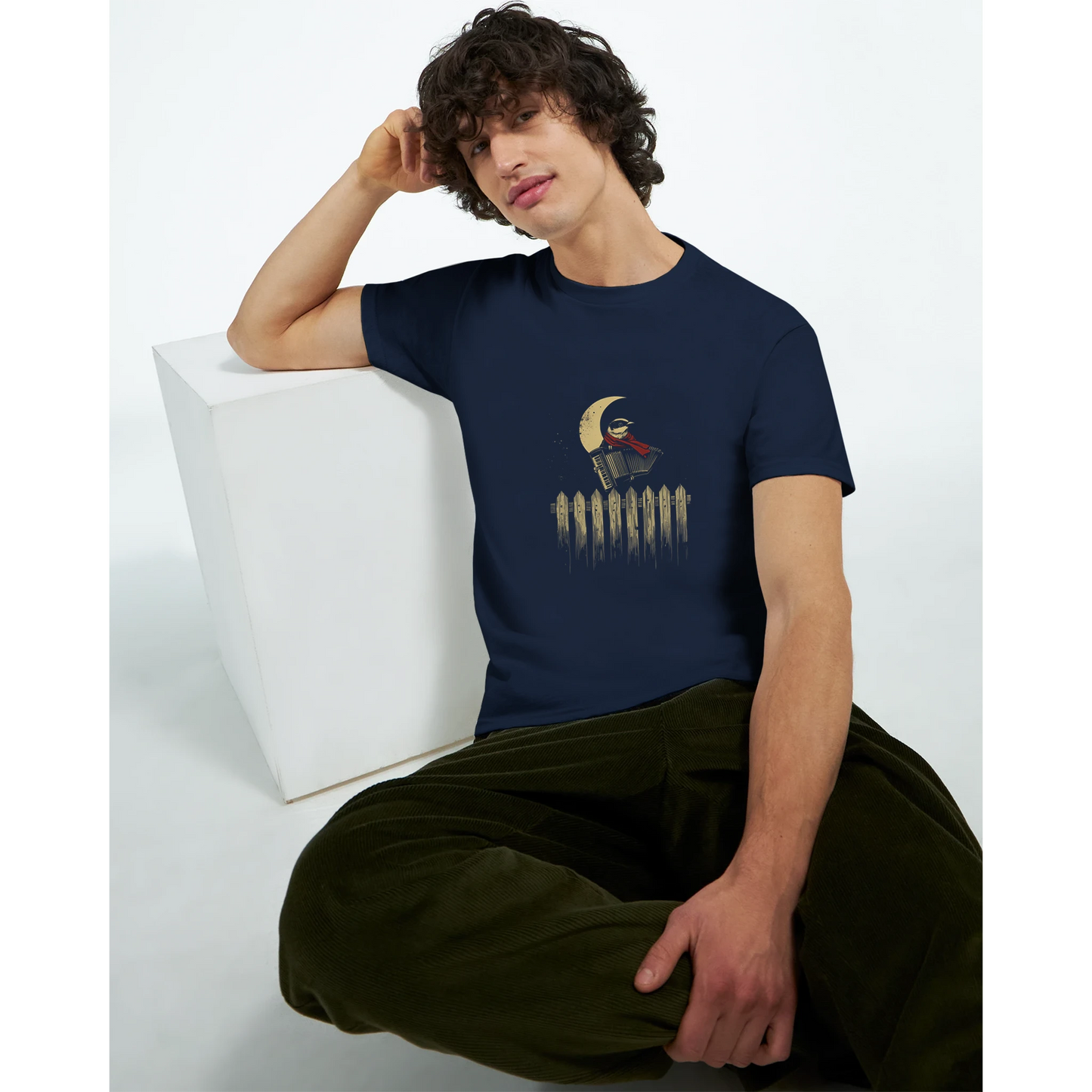 Sparrow Accordionist T-Shirt - Chirp & Chic