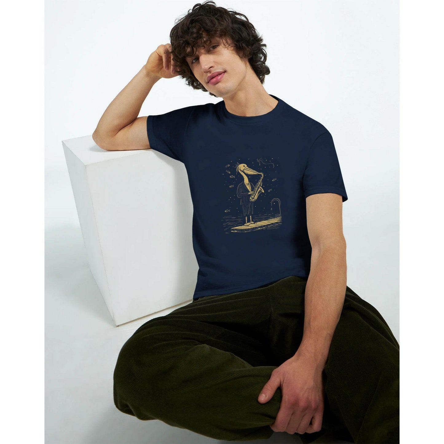 Pelican Saxophonist T-Shirt - Chirp & Chic