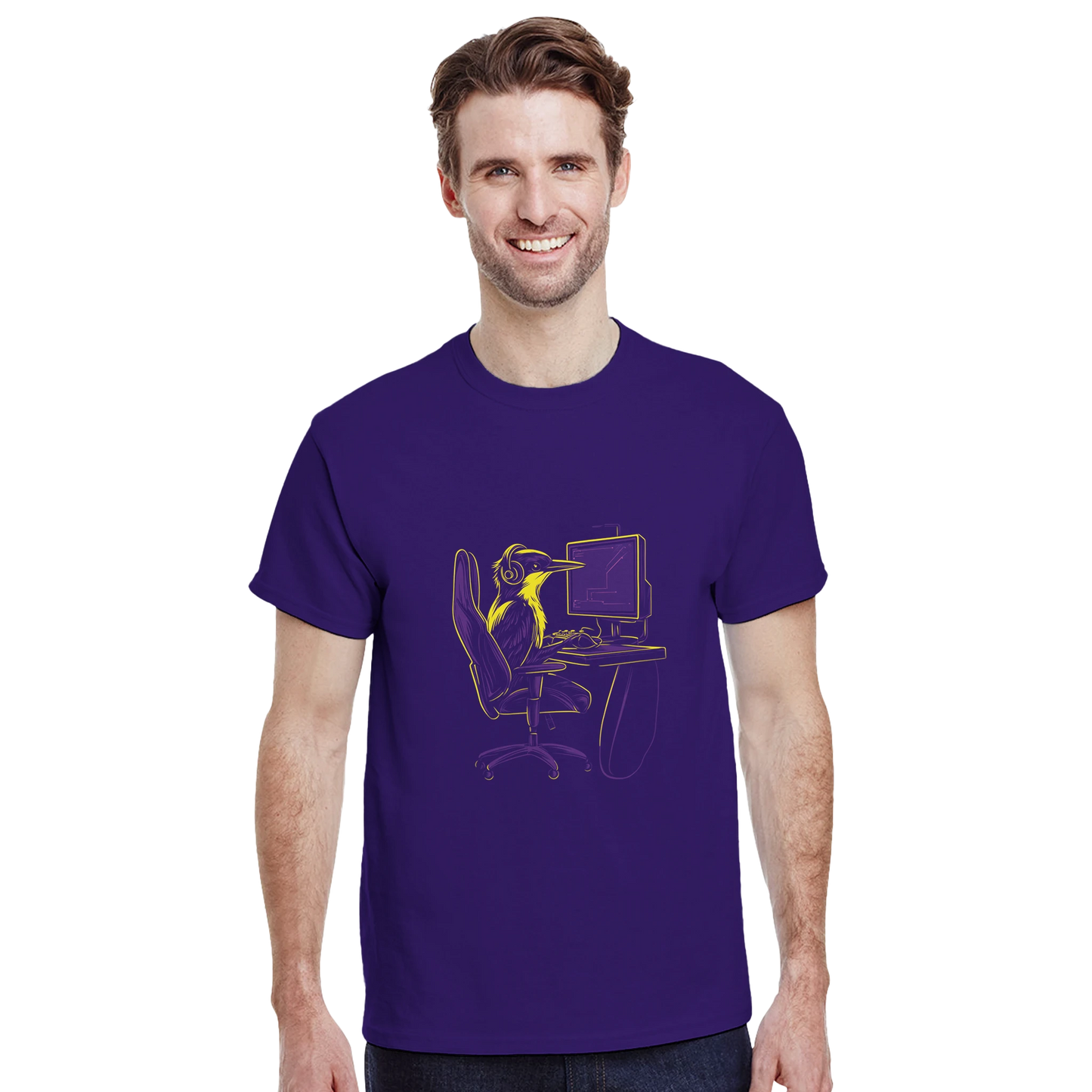Kingfisher Gamer T-Shirt - Chirp & Chic