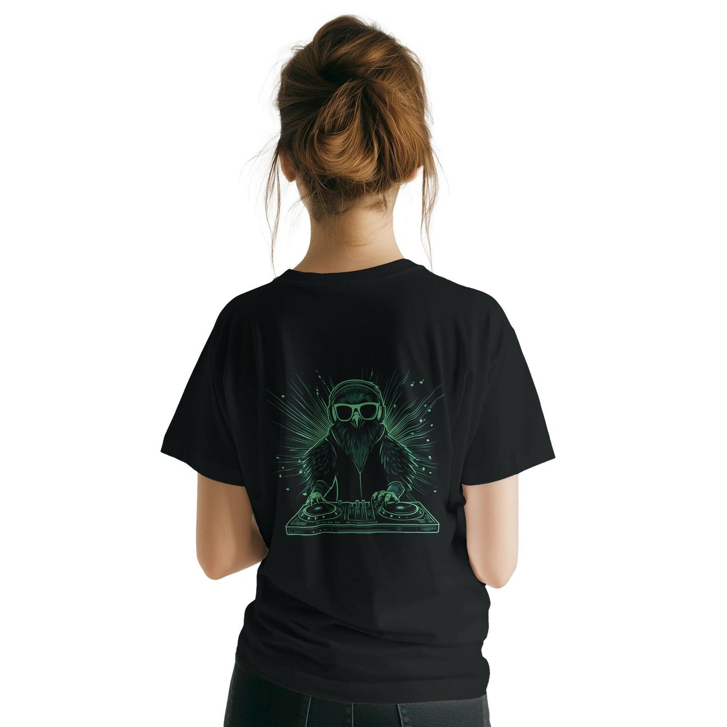 Hawk DJ T-Shirt with Logo - Chirp & Chic